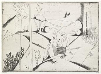 JEAN-ÉMILE LABOUREUR Group of 7 prints.